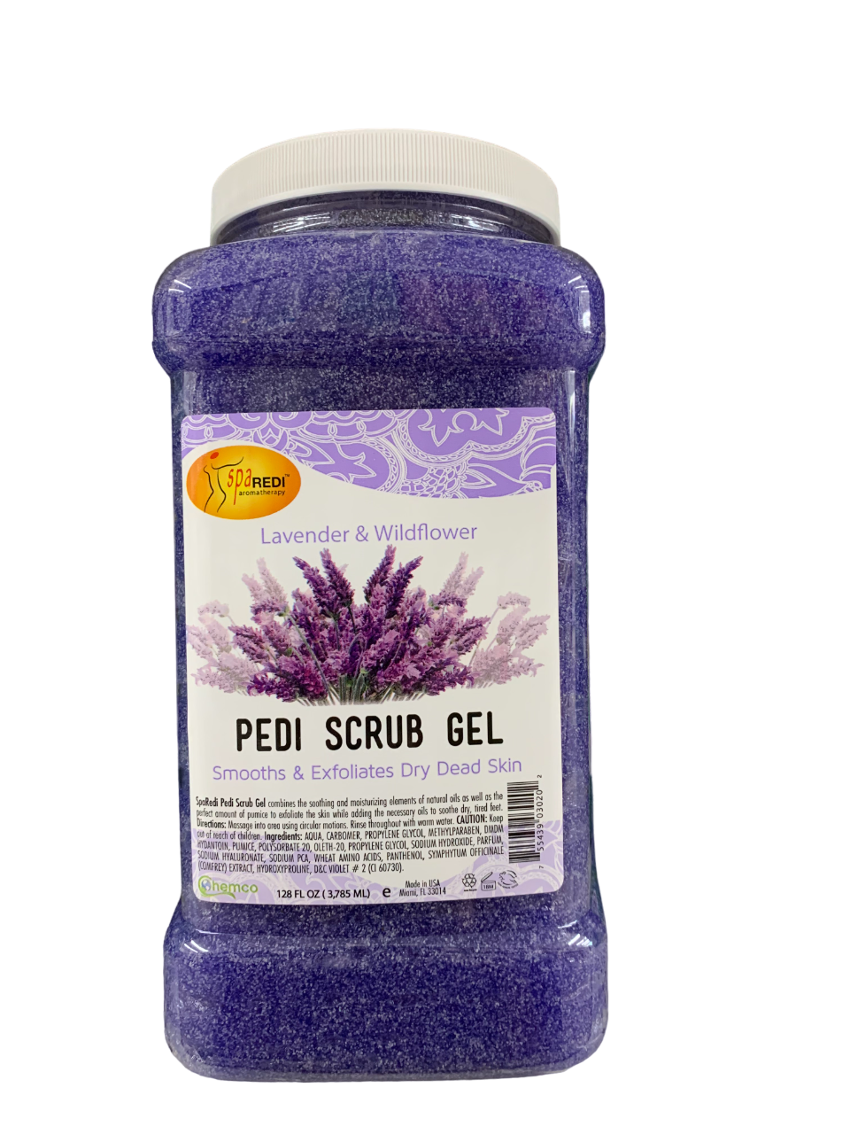 SpaRedi Pedi Scrub Gel Lavender and Wildflower